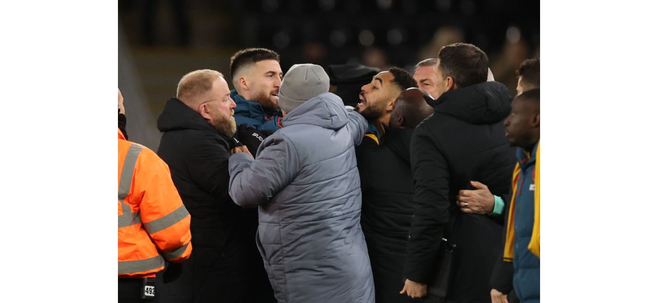 FA charging Wolves' Cunha for clash with Ipswich Town staff.