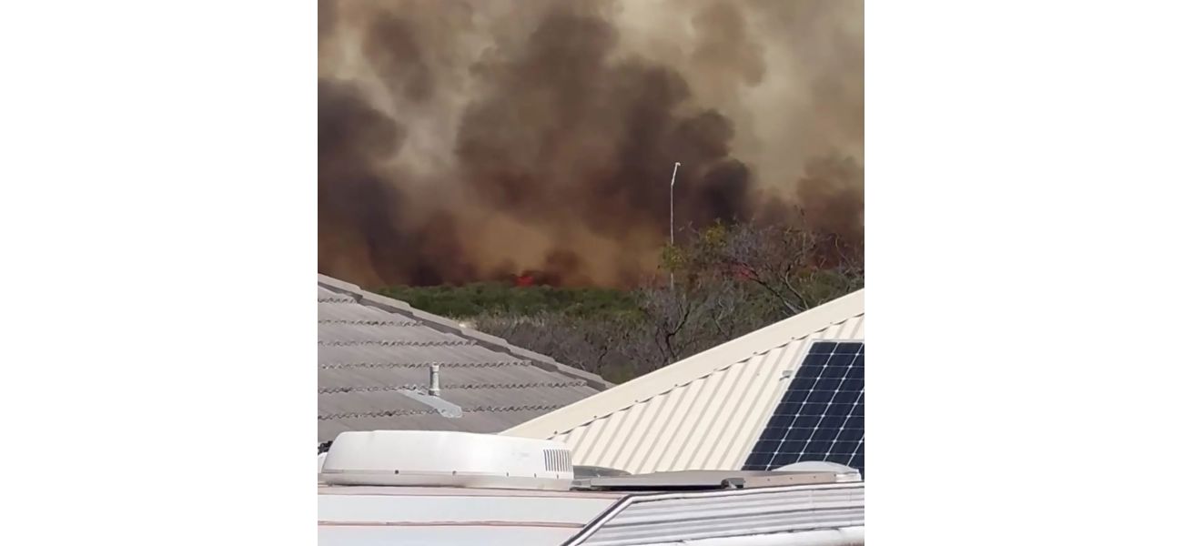 Uncontrolled fire ravages Perth suburb Port Kennedy, causing destruction.