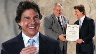 Tom Cruise received a surprise military honor for his blockbuster movie, leaving him feeling overwhelmed.