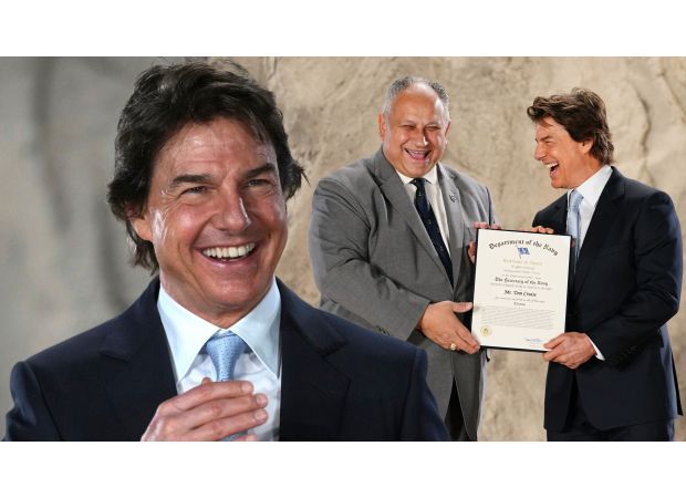 Tom Cruise received a surprise military honor for his blockbuster movie, leaving him feeling overwhelmed.