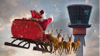 Santa has been granted authorization to fly through UK airspace for the holiday season.