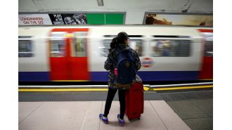 Tests for safety mean temporary suspension of London underground connecting Heathrow terminals.