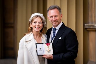 Geri Halliwell wears white to support husband at ceremony, but why?