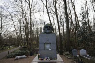 The graves of George Michael and Karl Marx in London's cemetery could be damaged by falling trees.
