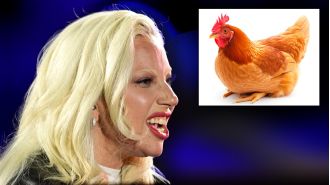 Lady Gaga was thrilled to find out that a famous person had named a chicken after her.