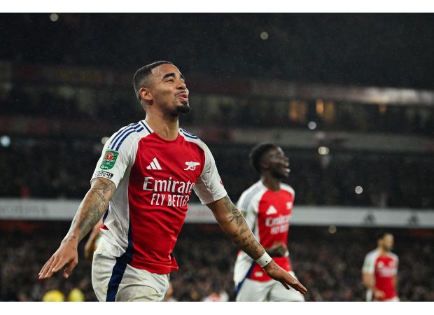 Gabriel Jesus' second goal for Arsenal against Crystal Palace was allowed despite being offside.