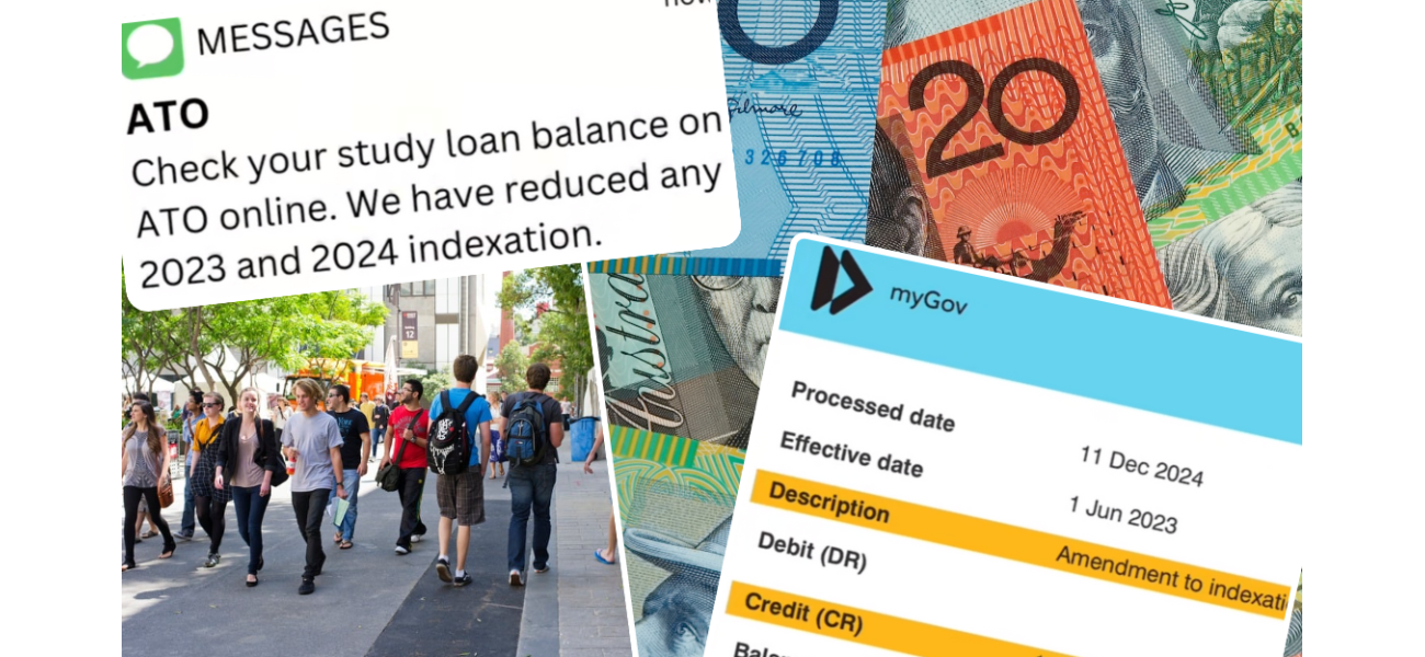 Students receive loans, get money in bank.