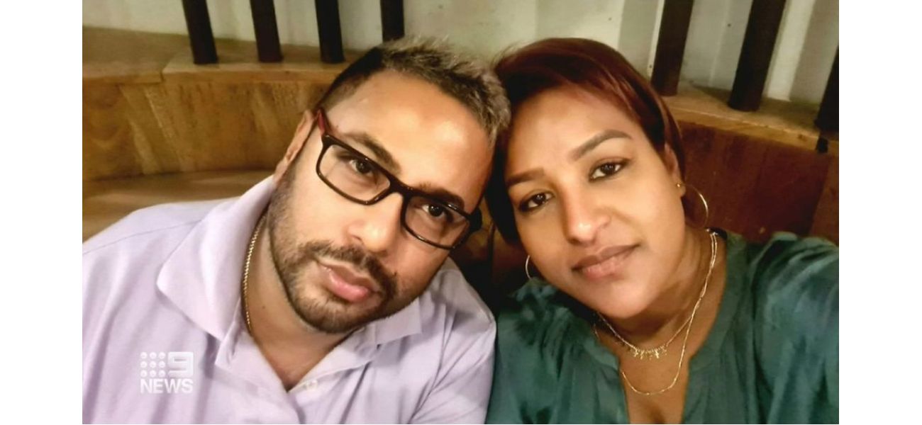 A man was imprisoned for violently killing his wife with an axe in front of their teenage children.
