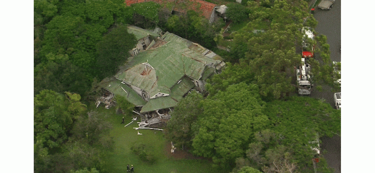 A tradie bravely saved an elderly person from a collapsed house in Brisbane, putting his own life at risk.