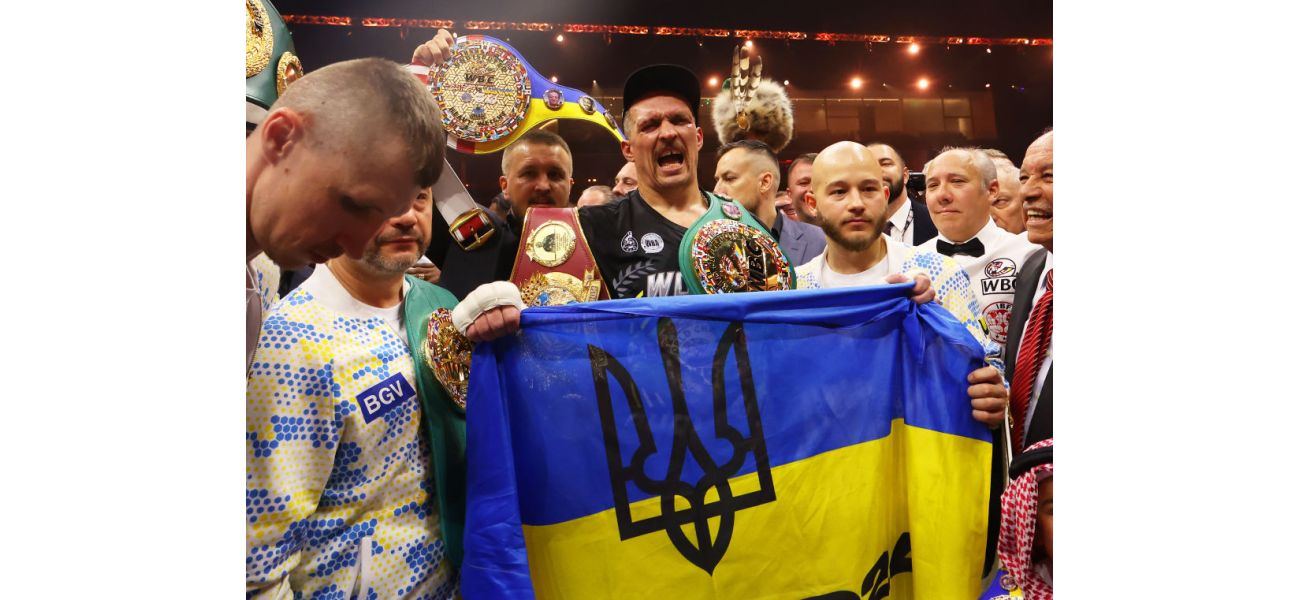 Uysk, a top boxer, has surpassed the Klitschko brothers as the best Ukrainian fighter in history.