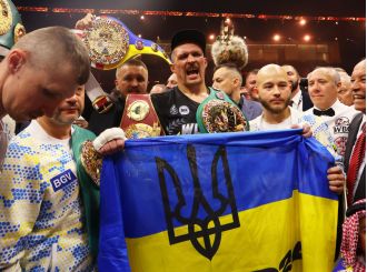 Uysk, a top boxer, has surpassed the Klitschko brothers as the best Ukrainian fighter in history.