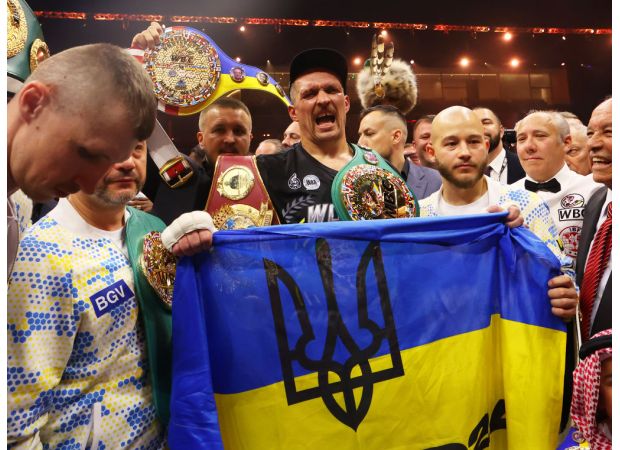 Uysk, a top boxer, has surpassed the Klitschko brothers as the best Ukrainian fighter in history.