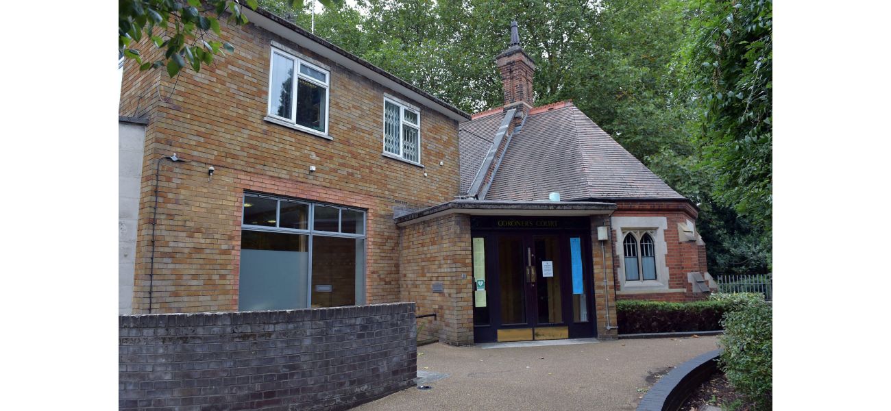 An elderly person died when a man crashed through a café skylight and landed on them.