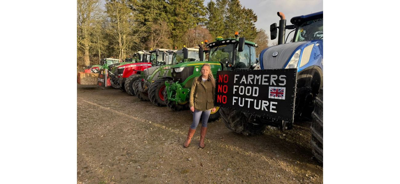 Nearly 200 Scottish farmers hold tractor rally in opposition to Labour's proposed tax on family farms.