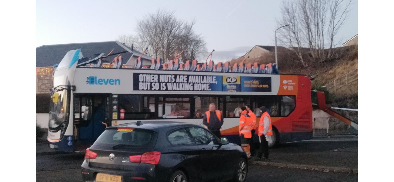 Eight people sent to hospital after a double-decker bus's roof is ripped off by a railway bridge.