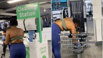People are worried about getting chlamydia from the gym.