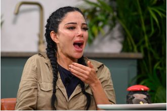 Former I'm A Celebrity contestant Tulisa Contostavlos shares her emotional reaction to being eliminated from the show.