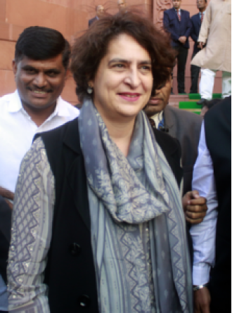 Priyanka accuses BJP of concocting a conspiracy to protect Amit Shah by making allegations against Rahul Gandhi.