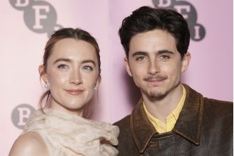 Timothee Chalamet shares his experience of being sworn at by Saoirse Ronan while filming.