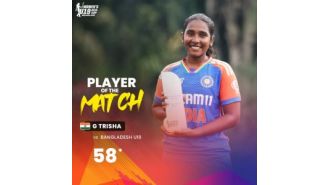 Trisha scored fifty as India beat Bangladesh by 8 wickets in Women's U19 Asia Cup.