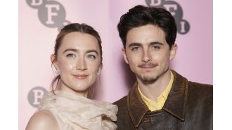 Timothee Chalamet shares his experience of being sworn at by Saoirse Ronan while filming.