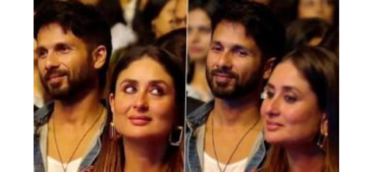 Kareena and Shahid, who used to date, were together at their kids' school event.
