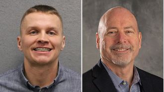 Someone possibly imitated Luigi Mangione and stabbed a company president during a meeting.