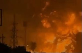 A truck carrying chemicals collided with other vehicles in Jaipur, causing a fire that killed five people and injured 37.