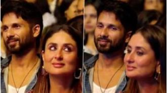 Kareena and Shahid, who used to date, were together at their kids' school event.