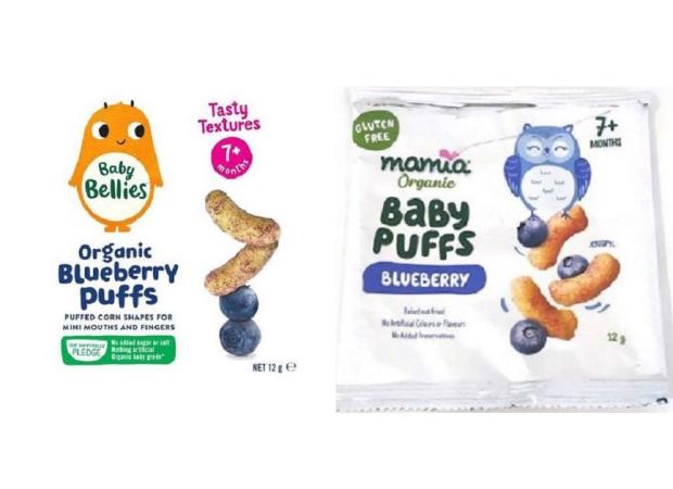 Smaller food company successfully sues Aldi for copying their snack packaging design.