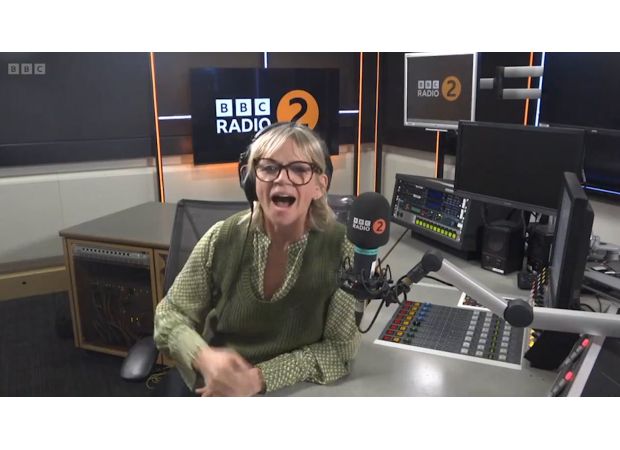 Zoe Ball struggles to recall her own name during her final Radio 2 breakfast show.