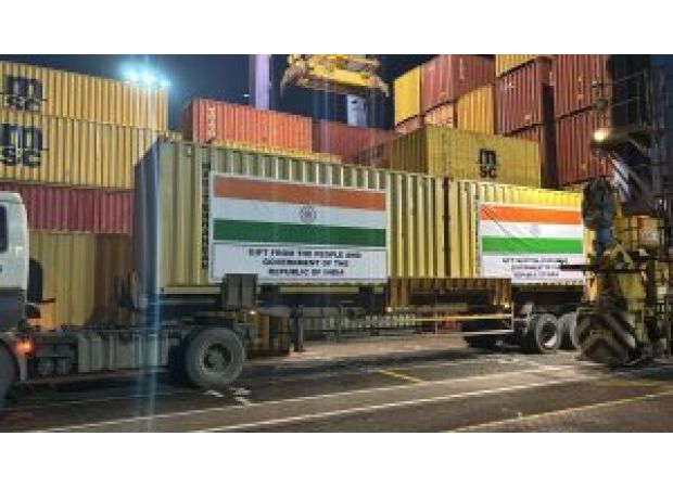 India has provided 1000 tonnes of aid to Lesotho in order to help with humanitarian issues.