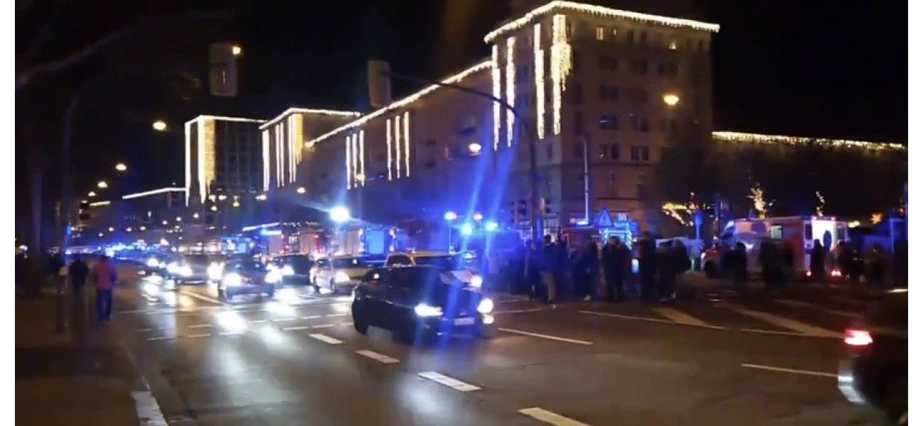Police detain individual responsible for driving a vehicle into a busy holiday market, causing chaos and injuries.
