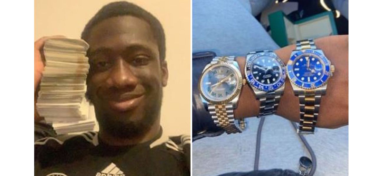 Man arrested for wearing three Rolex watches while dealing drugs.