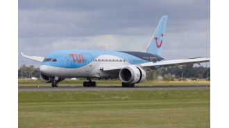 TUI flight attendant fell from plane while opening door prior to takeoff.