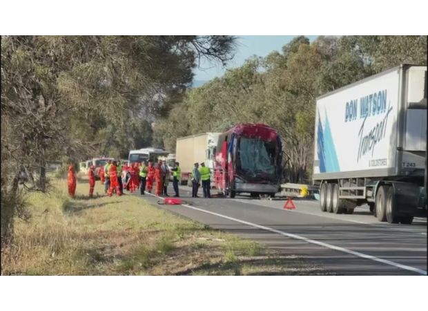 A bus driver passed away and 12 passengers were hurt due to collision in regional New South Wales.