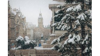 When was the most recent Christmas in London with snow?