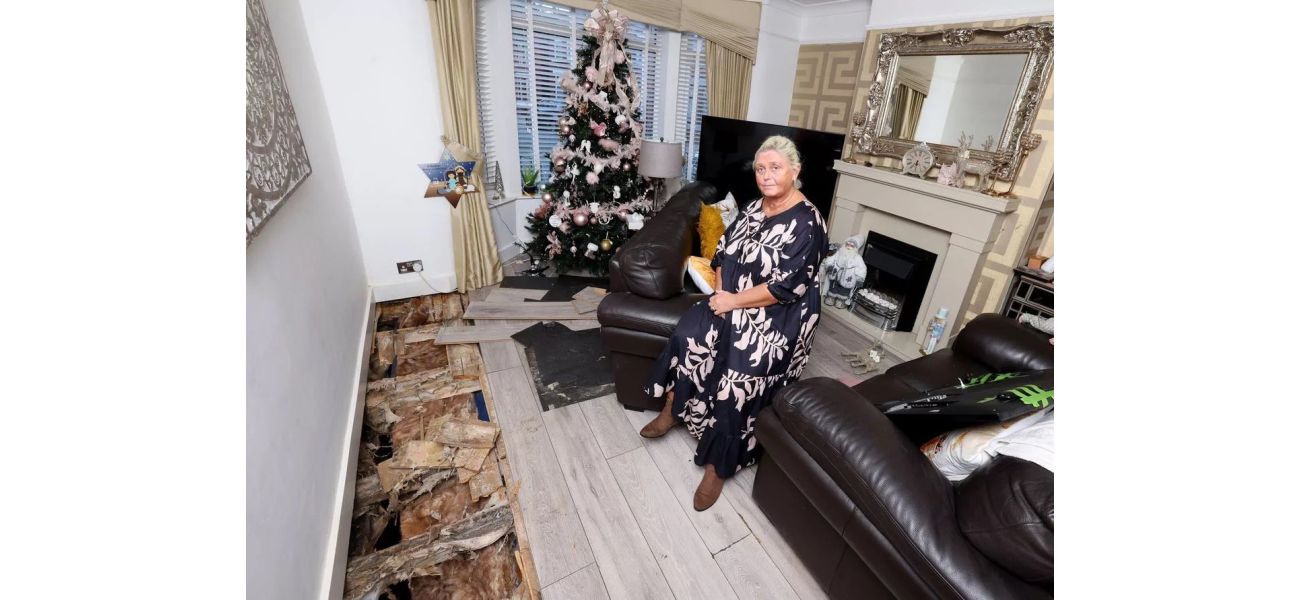 A leak during Christmas caused a grandmother to leave her home, ruining her holiday.