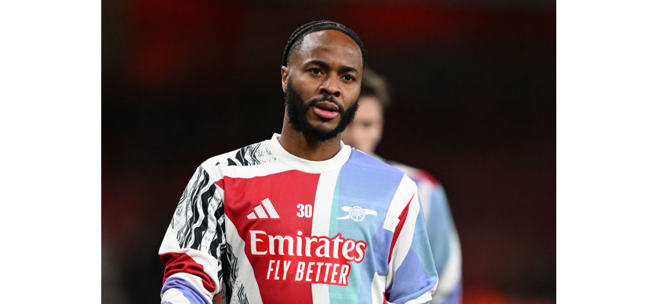 Raheem Sterling not included in Arsenal lineup for game against Crystal Palace.