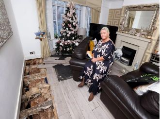 A leak during Christmas caused a grandmother to leave her home, ruining her holiday.