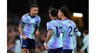 Arsenal manager praises improvement of player's performance this season.