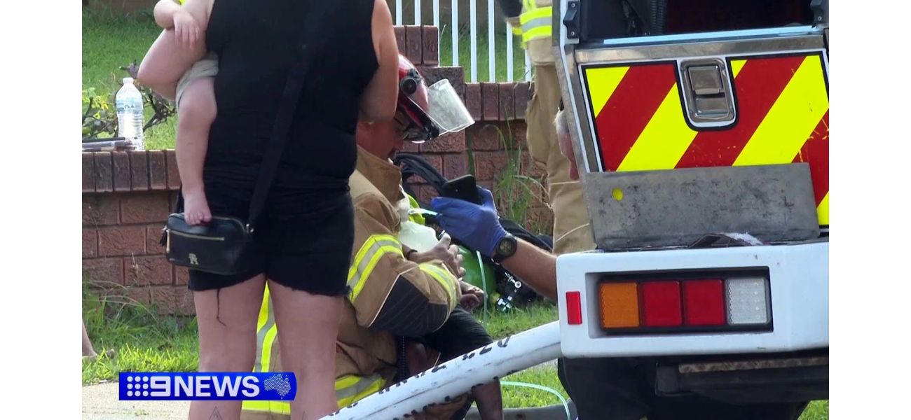 2-year-old boy rescued from fire in Sydney's western area.