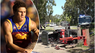 A former Lions player is critically injured after an accident in Gold Coast.