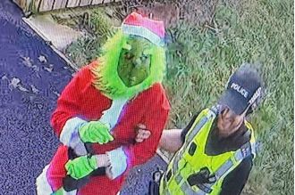 Police arrest Grinch to provide closure to nursery children following break-in.