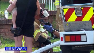 2-year-old boy rescued from fire in Sydney's western area.