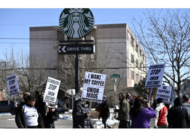 Unionized baristas in Denver strike with others around the country.