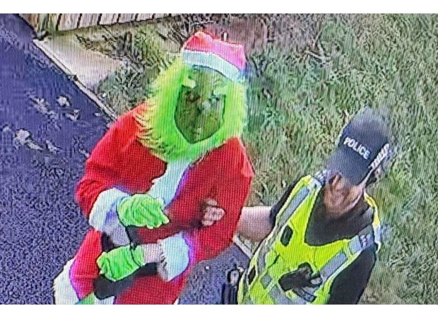 Police arrest Grinch to provide closure to nursery children following break-in.