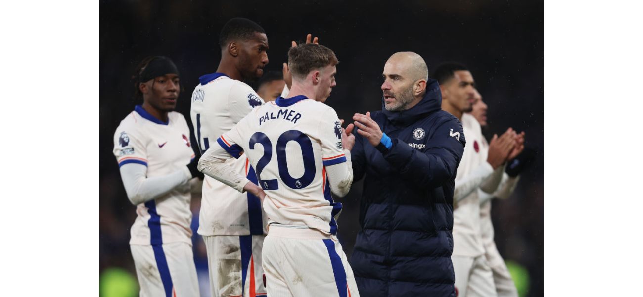Enzo Maresca gave a pep talk to the Chelsea team after their goalless draw against Everton.