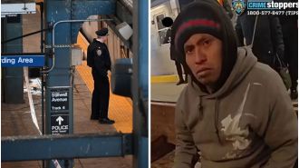 A female passenger died in a fire on a New York subway train.