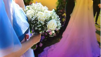 My sister-in-law seemed to like me, but now she's imitating my wedding.